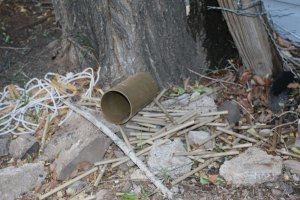 Bold witness to alleged abuse by federal agents comes forward (Thank you readers 21,000 views in one day) The agents demolished the the young geologist's beehive which was in the backyard. (Courier Photo: Bryon Garrison)